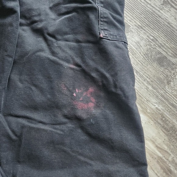 Carhartt Bib Distressed USA Union Made Insulated Duck Canvas Black Y2K Workwear - Picture 12 of 16